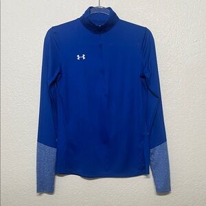 Under Armour Women’s Blue Quarter-Zipper Long Sleeve Active Top